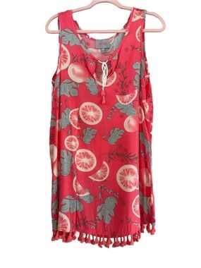 Cute Beach/Pool/Swim Coverup, Coral Pink, Small